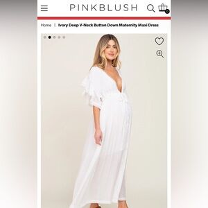 NWT Pinkblush Maternity Beachy Dress